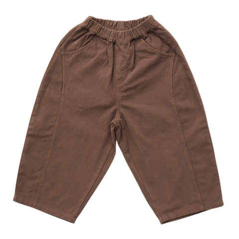 Brown pants on a white background